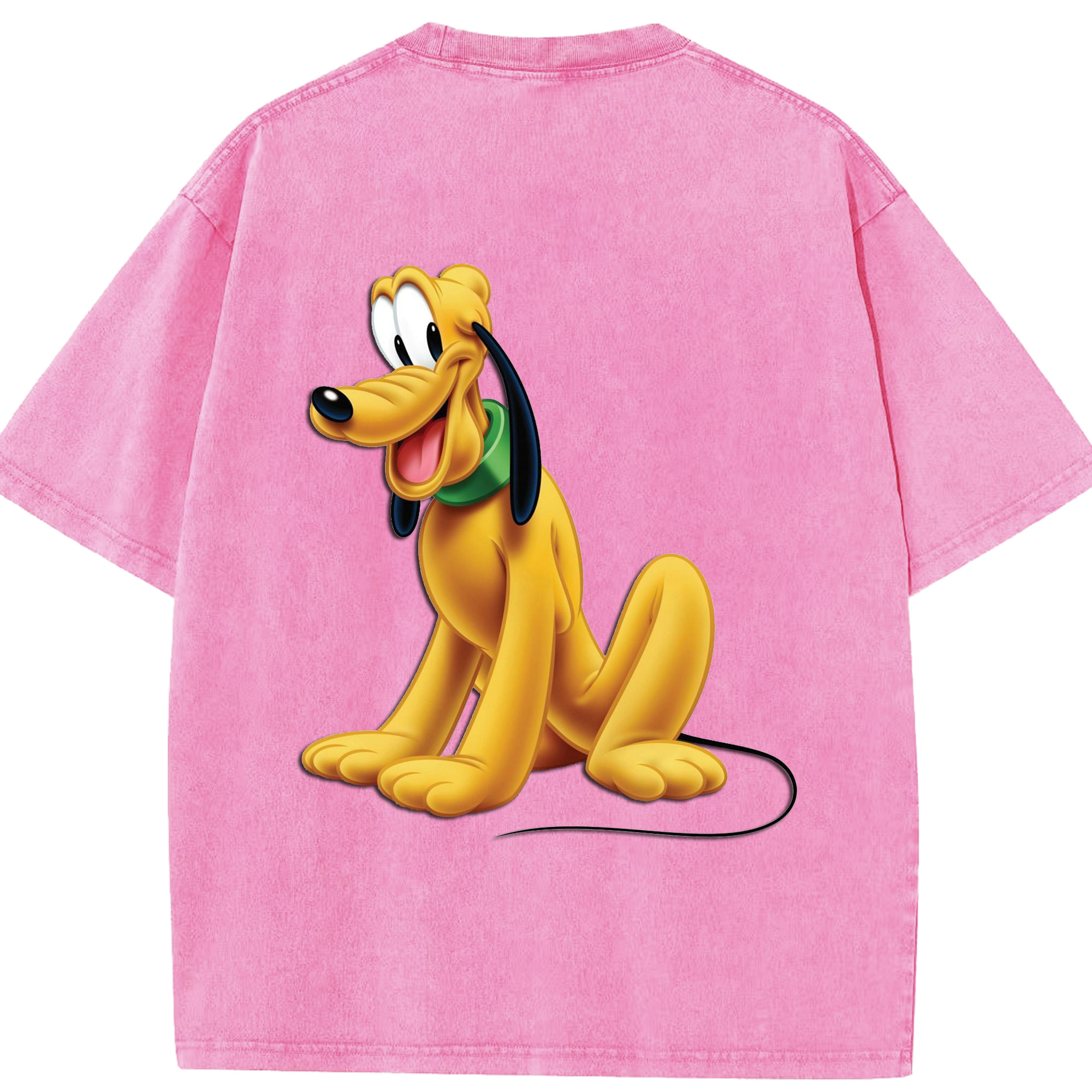 （画像用） ミッキーマウス Mickey Mouse 綿100% ヴィンテージ風 半袖Tシャツ（背面プリント）